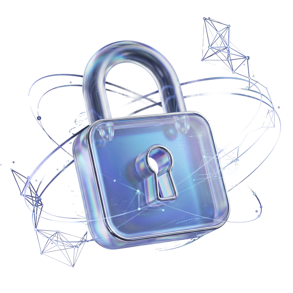 Замок — символ защищённого VPN-соединения